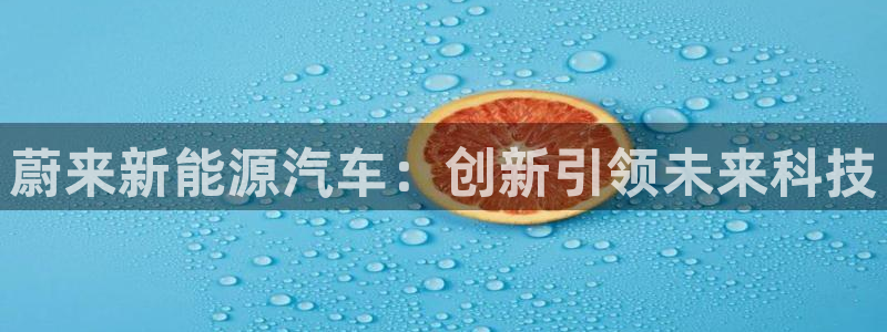 众腾娱乐总代理:蔚来新能源汽车:创新引领未来科技
