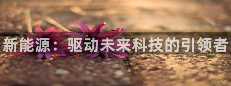 众腾娱乐公司简介:新能源:驱动未来科技的引领者