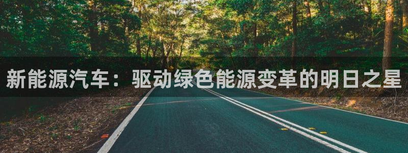 腾耀3娱乐众123:新能源汽车:驱动绿色能源变革的明日之星